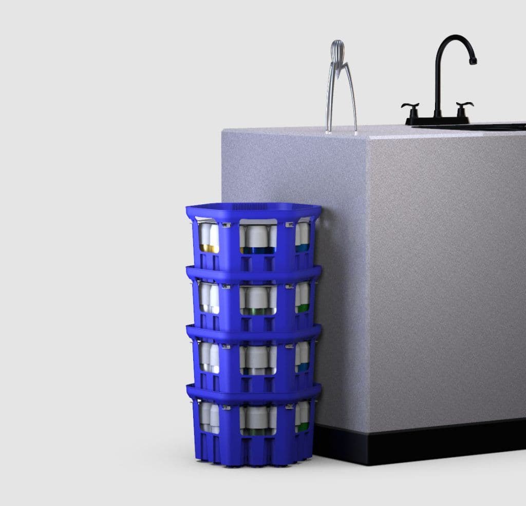 Krat voor statiegeld blikjes